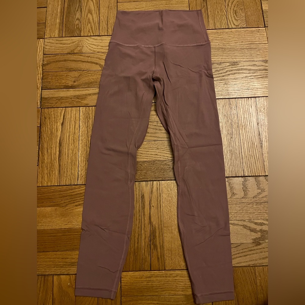 Lululemon size 4 pink full length align leggings